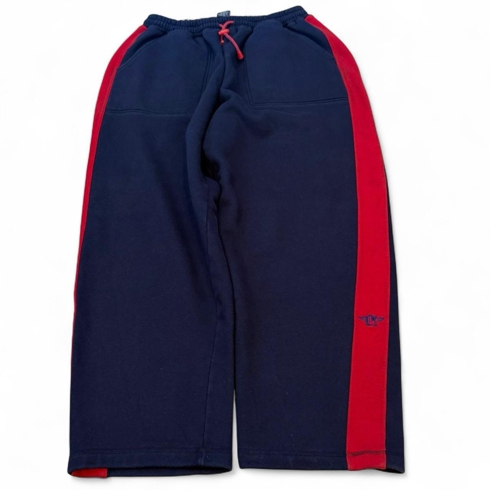 Vintage Pure Playaz Baggy Sweatpants Men's 2XL Blue Striped Drawstrings Y2K VTG